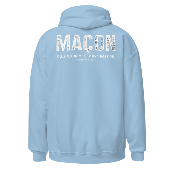 SWEAT À CAPUCHE MAÇON PLUS Q'UN METIER