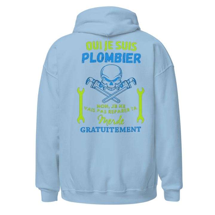 SWEAT À CAPUCHE OUI JE SUIS PLOMBIER