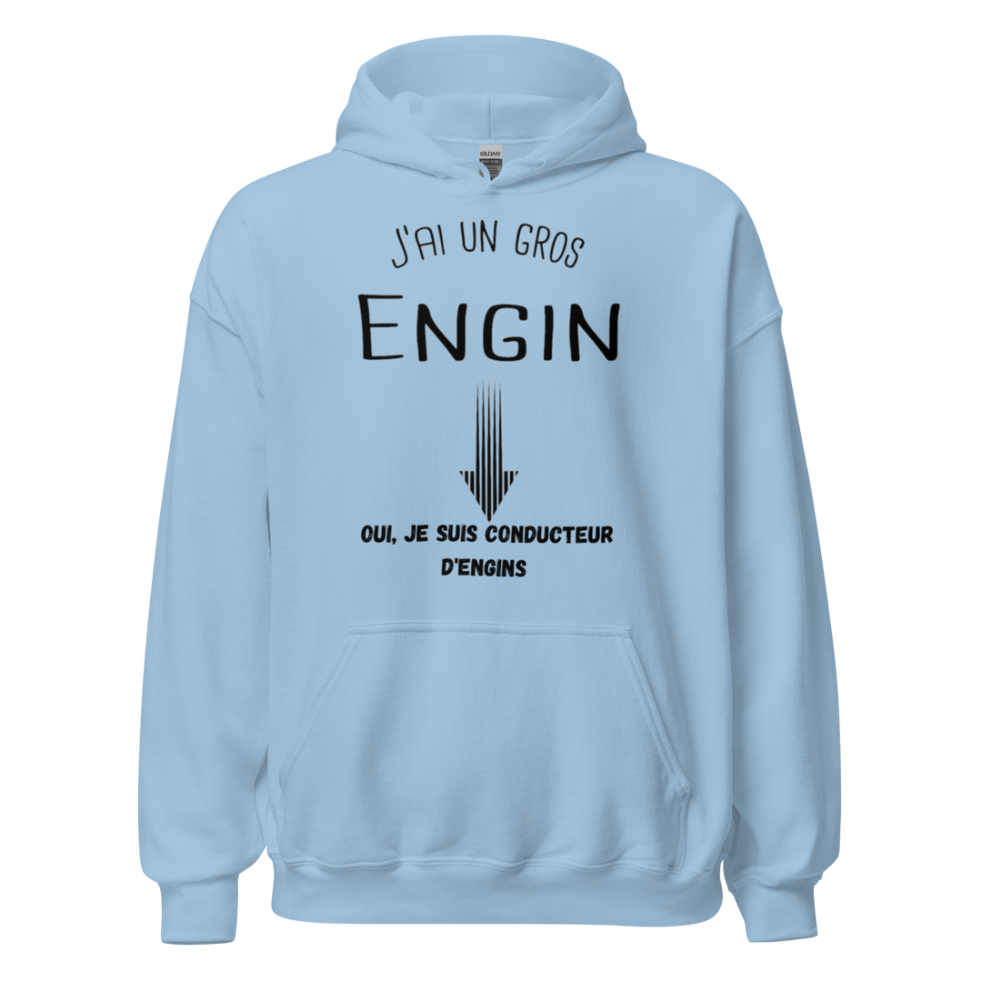 SWEAT À CAPUCHE J'AI UN GROS ENGIN