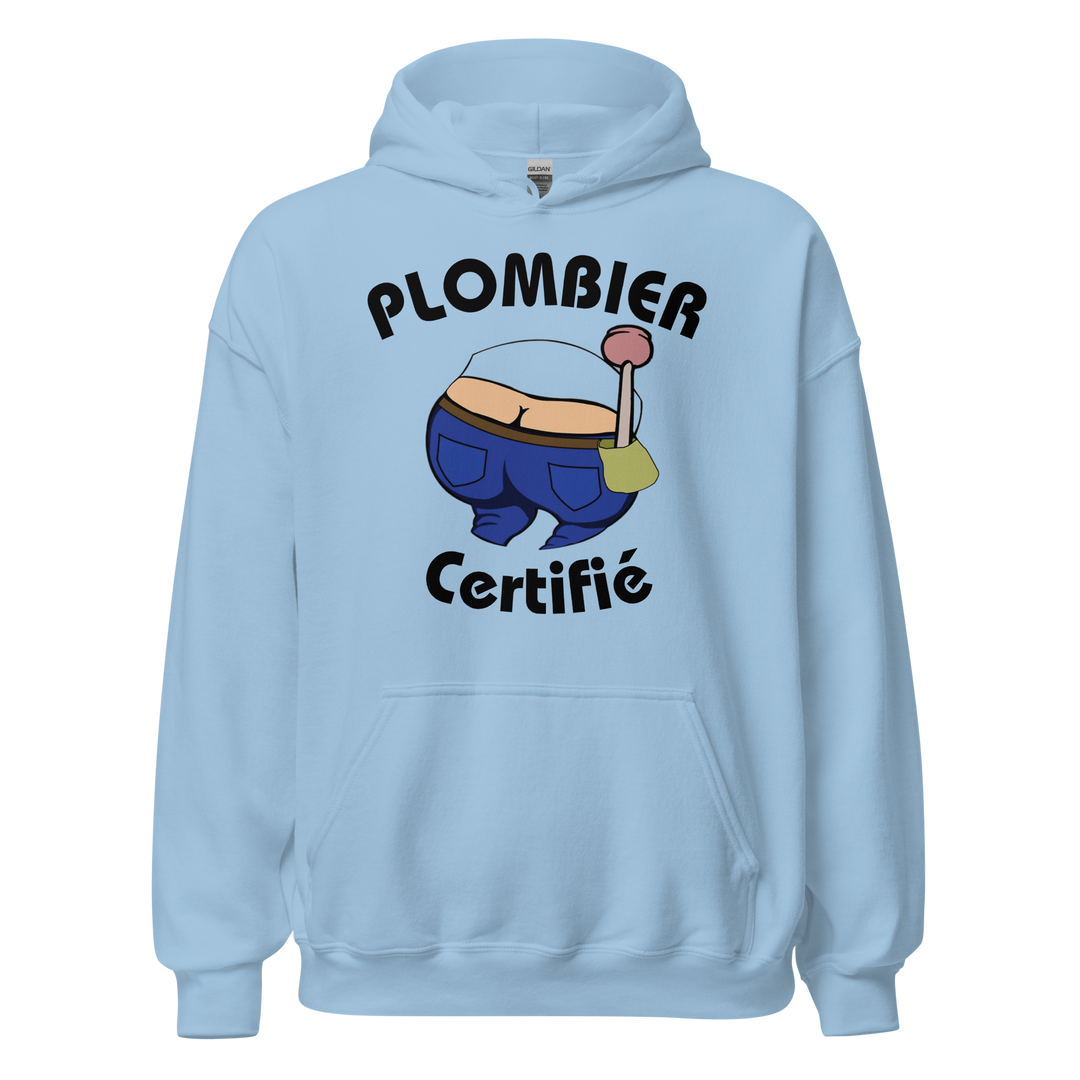 SWEAT À CAPUCHE PLOMBIER CERTIFIE