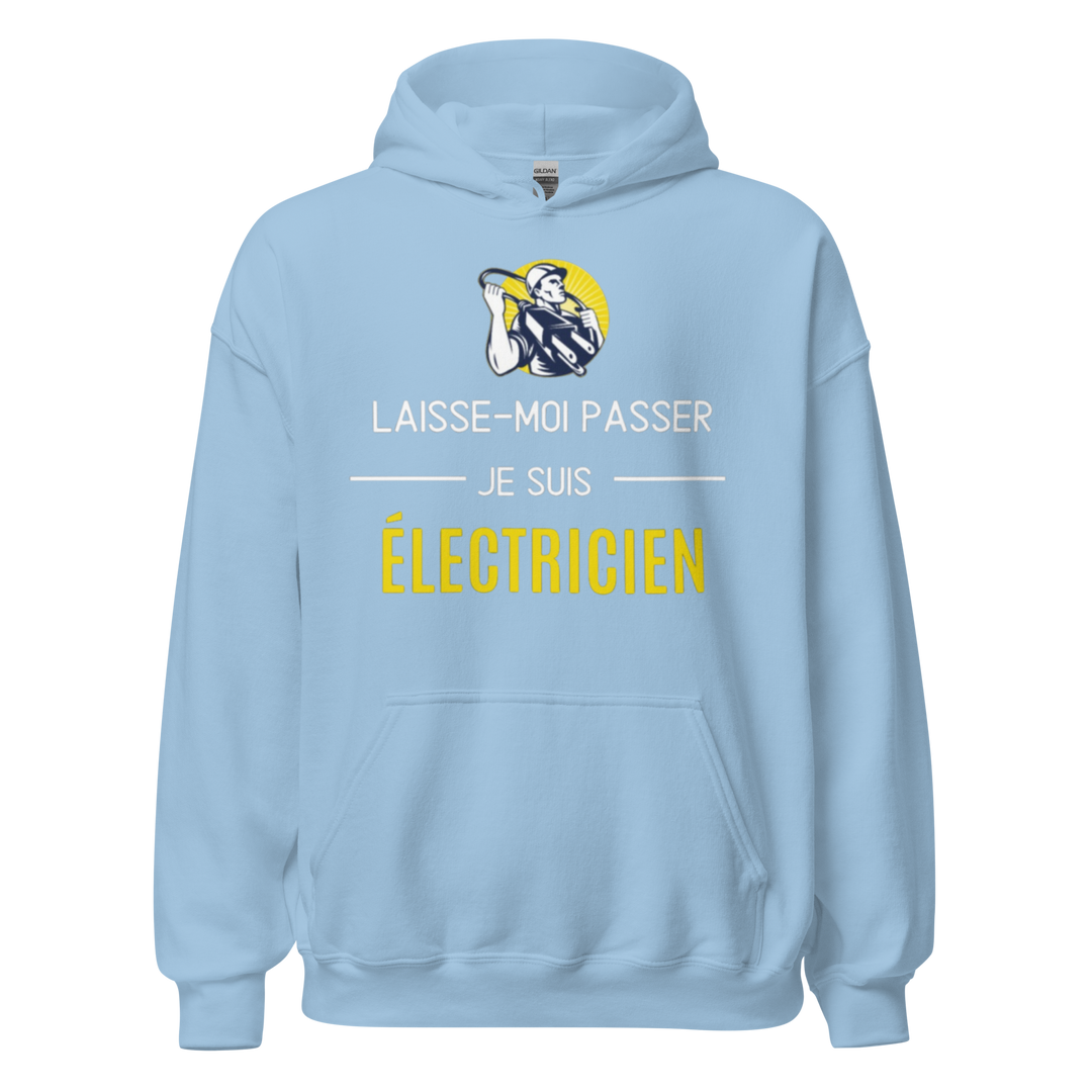 SWEAT À CAPUCHE ÉLECTRICIEN LAISSE MOI PASSER