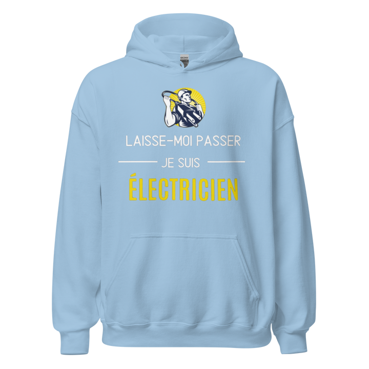 SWEAT À CAPUCHE ÉLECTRICIEN LAISSE MOI PASSER