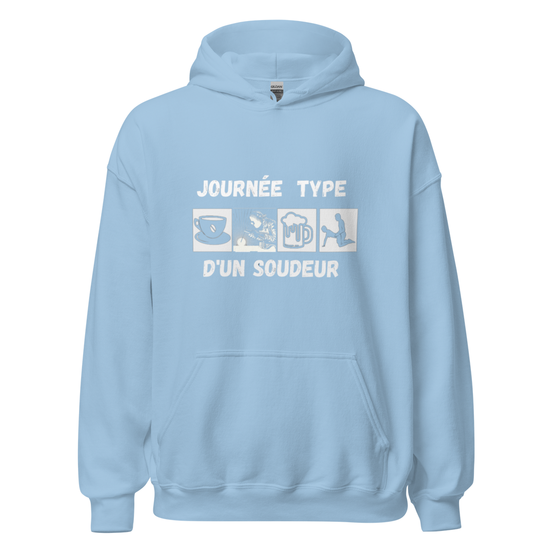 SWEAT À CAPUCHE SOUDEUR JOURNEE TYPE