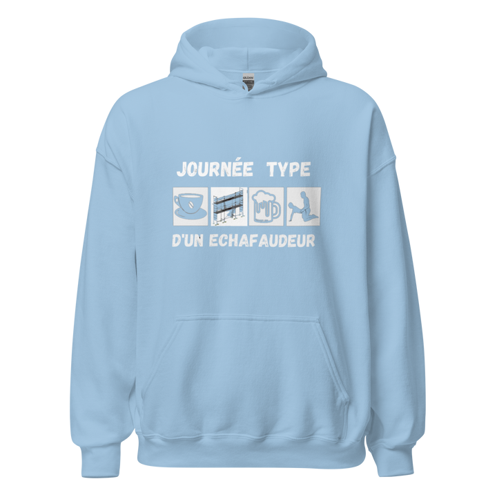 SWEAT À CAPUCHE ÉCHAFAUDEUR JOURNÉE TYPE