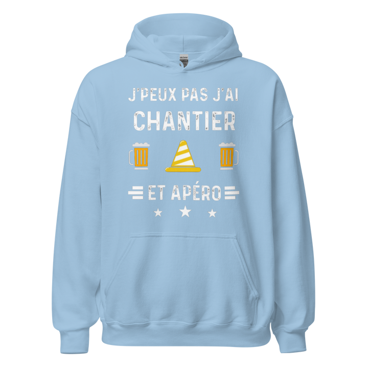 SWEAT À CAPUCHE CHANTIER/APERO