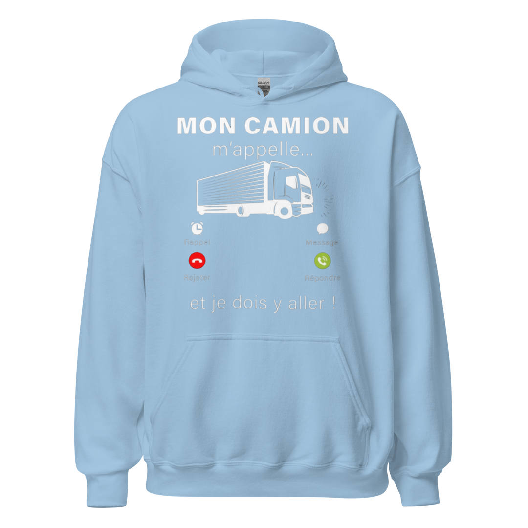 SWEAT À CAPUCHE MON CAMION M'APPELLE