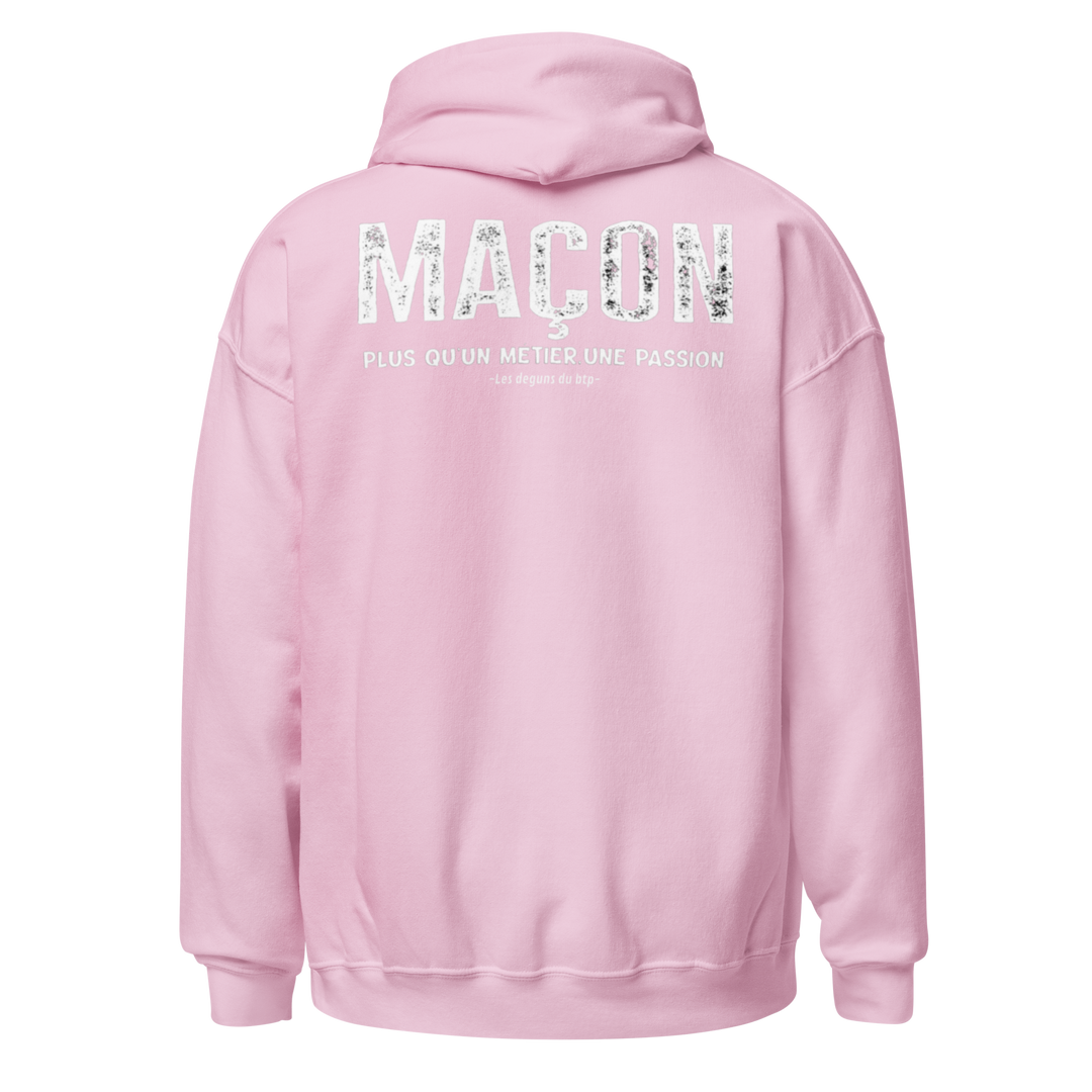 SWEAT À CAPUCHE MAÇON PLUS Q'UN METIER