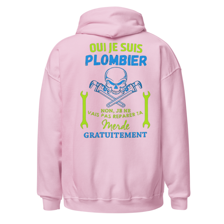 SWEAT À CAPUCHE OUI JE SUIS PLOMBIER