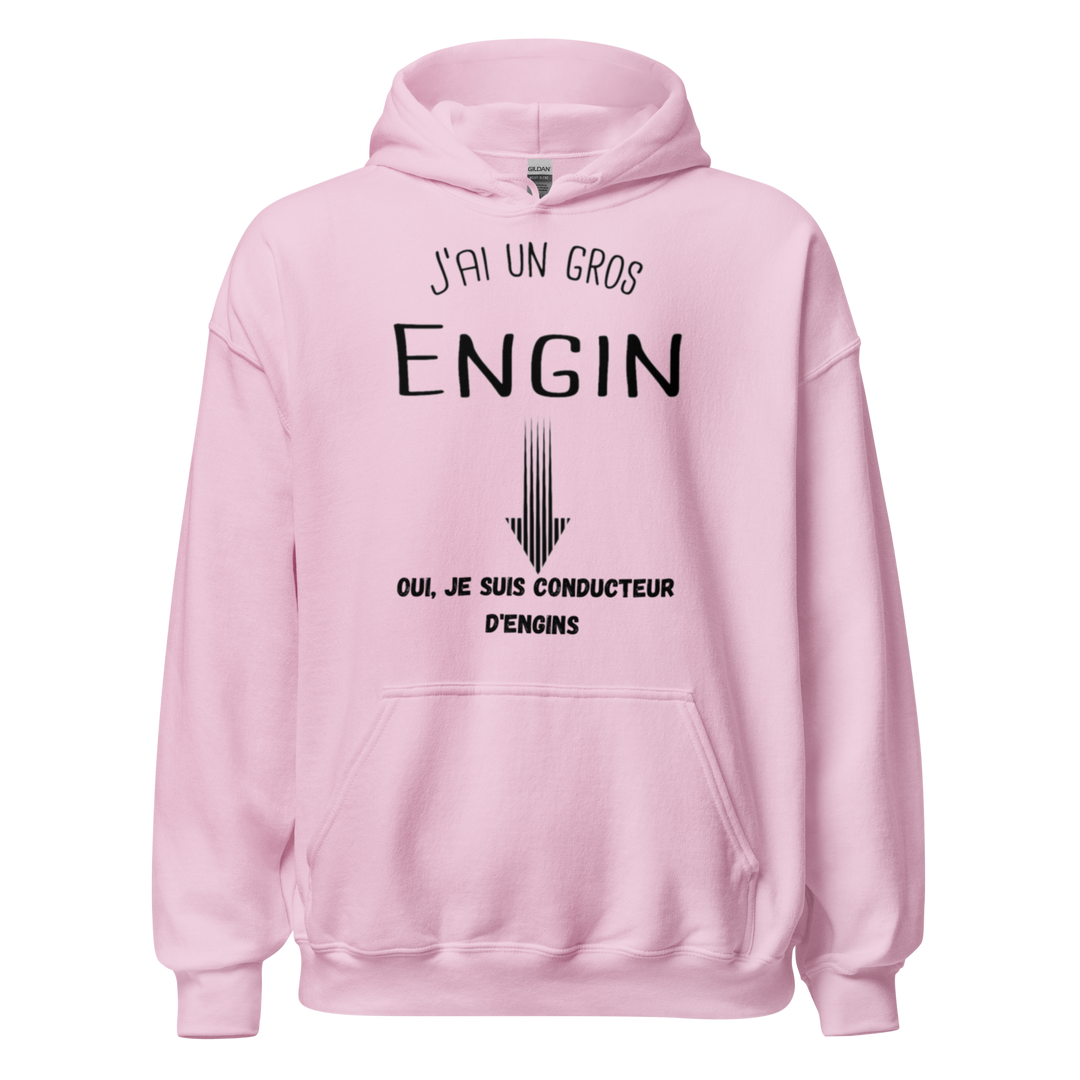 SWEAT À CAPUCHE J'AI UN GROS ENGIN