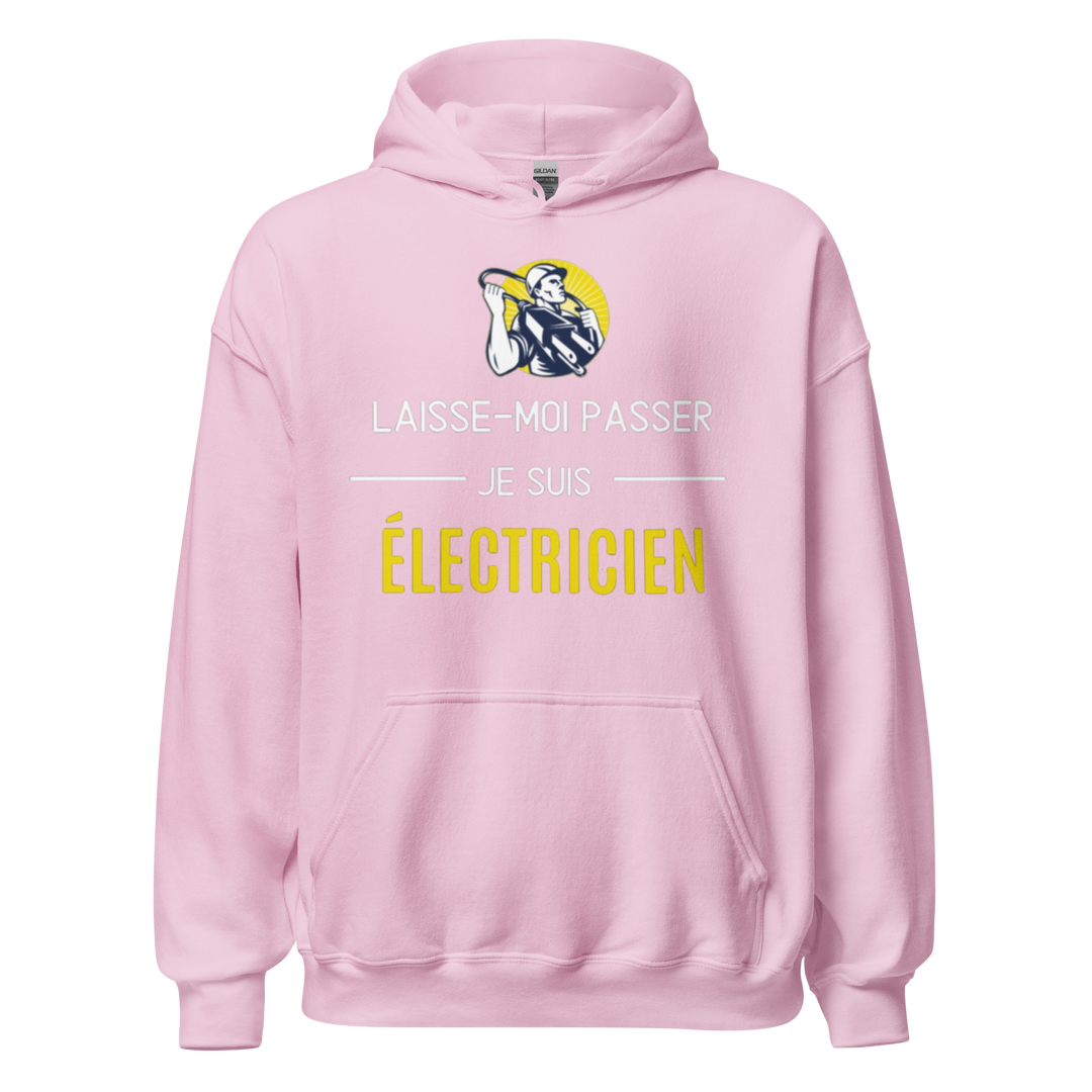 SWEAT À CAPUCHE ÉLECTRICIEN LAISSE MOI PASSER