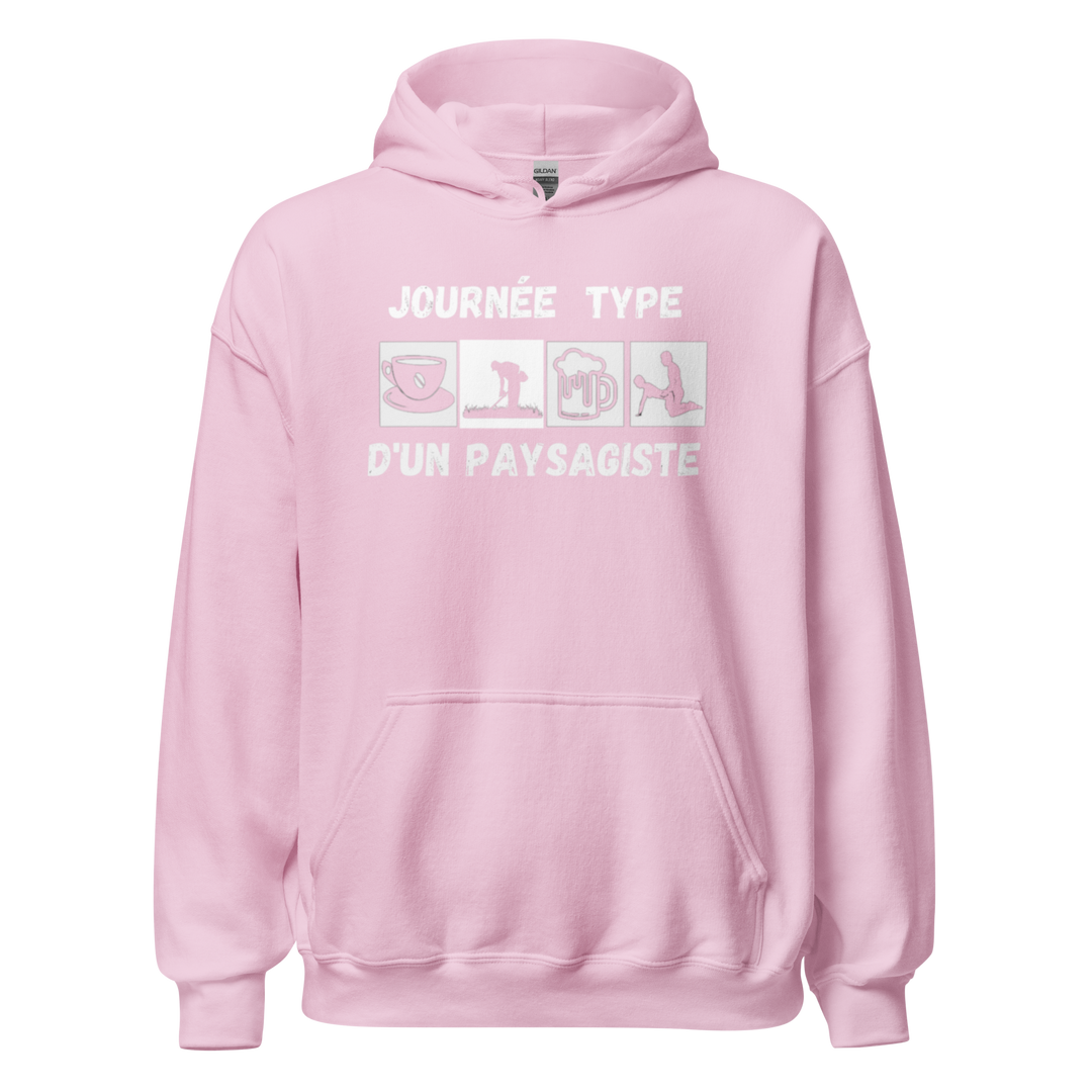 SWEAT À CAPUCHE PAYSAGISTE JOURNEE TYPE