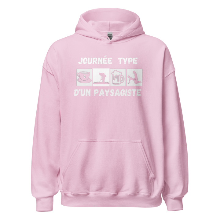 SWEAT À CAPUCHE PAYSAGISTE JOURNEE TYPE