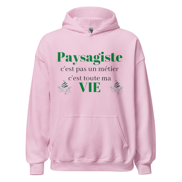 SWEAT À CAPUCHE PAYSAGISTE NEST PAS UN METIER