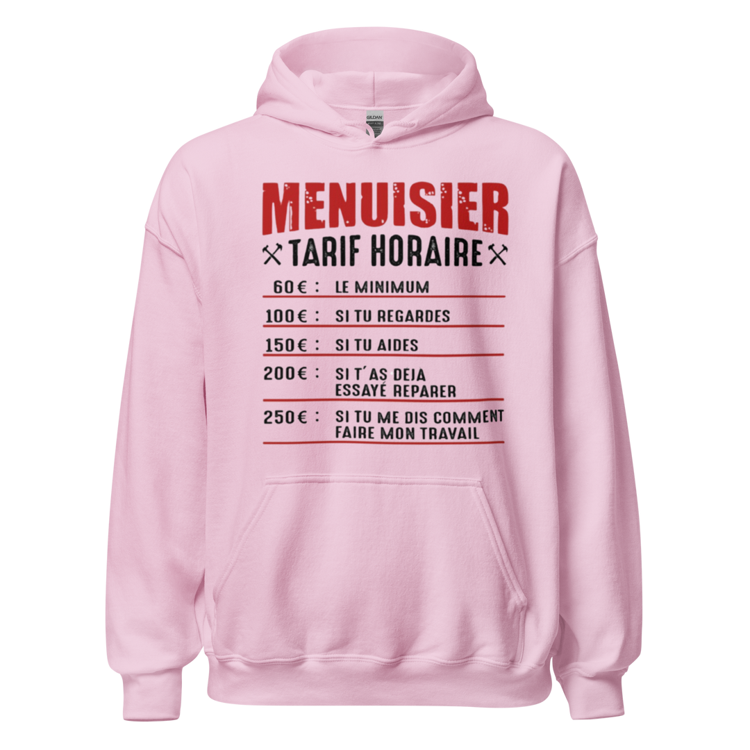 SWEAT À CAPUCHE MENUISIER TARIF HORAIRE