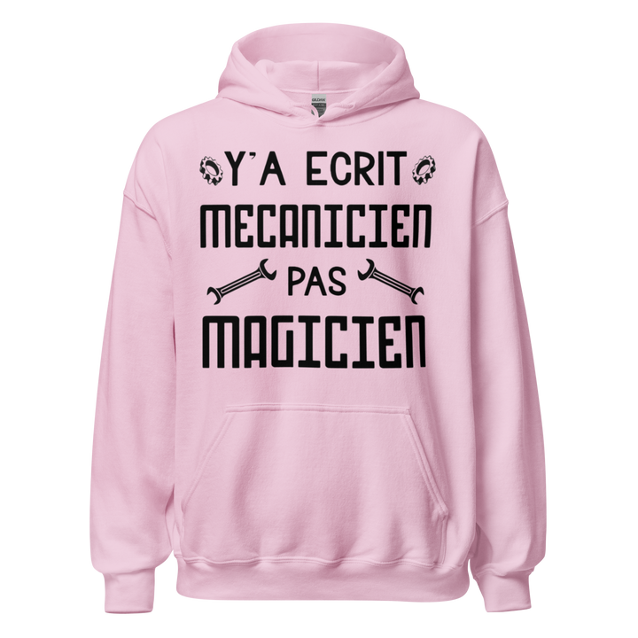 SWEAT À CAPUCHE MÉCANICIEN PAS MAGICIEN