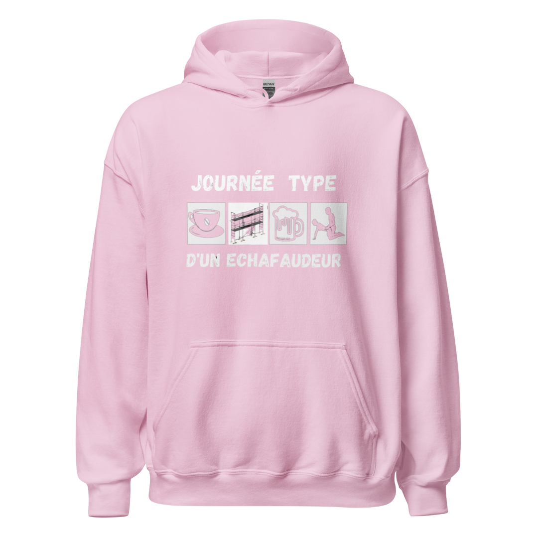 SWEAT À CAPUCHE ÉCHAFAUDEUR JOURNÉE TYPE