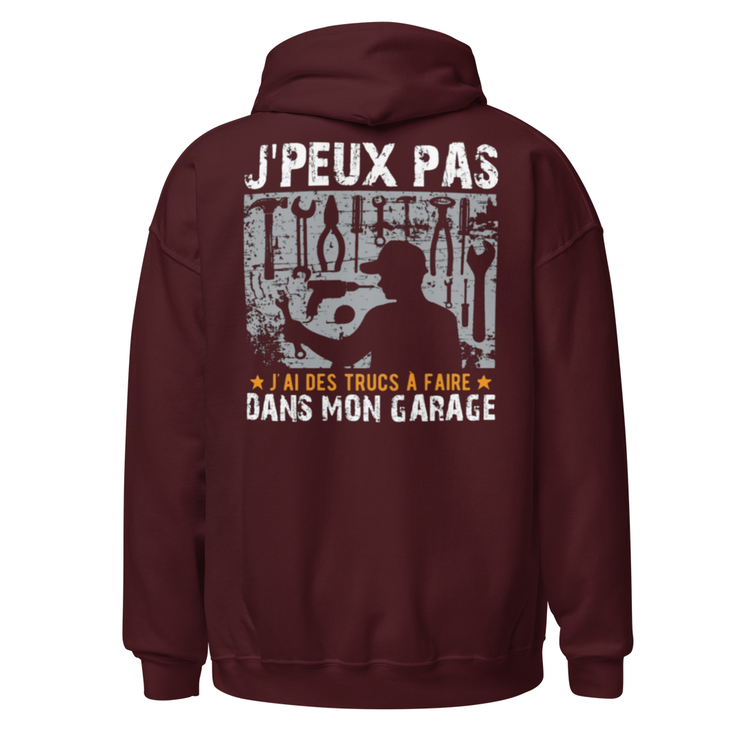 SWEAT À CAPUCHE MÉCANICIEN J'PEUX PAS