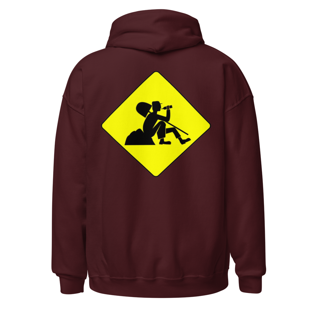 SWEAT À CAPUCHE BTP PANNEAU DOS
