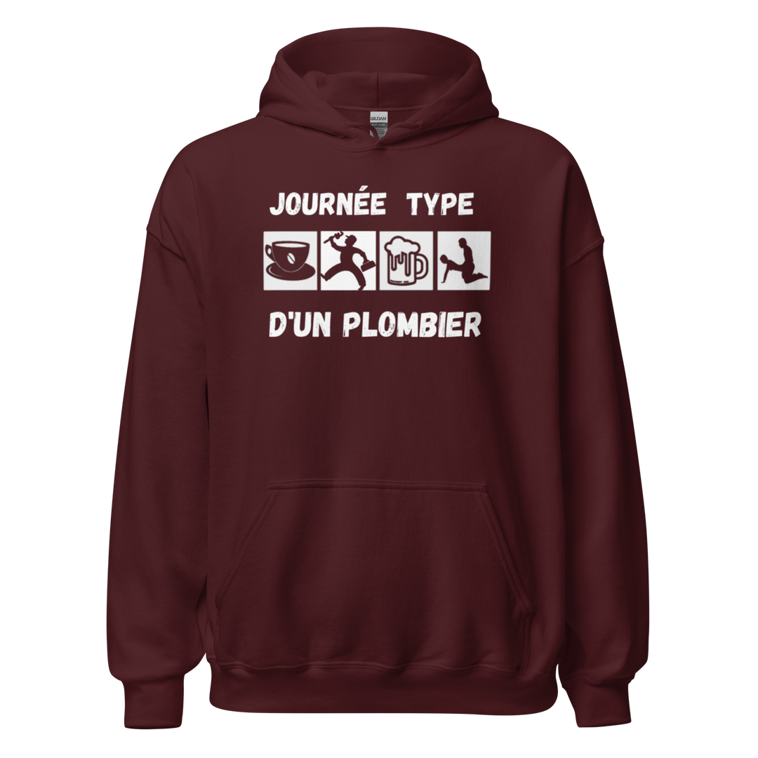 SWEAT À CAPUCHE PLOMBIER JOURNEE TYPE