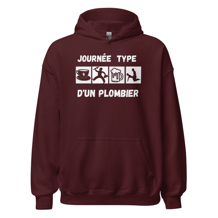 SWEAT À CAPUCHE PLOMBIER JOURNEE TYPE