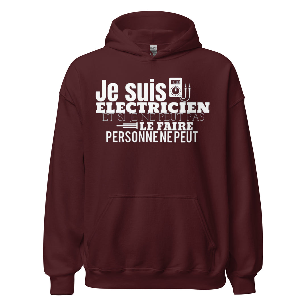 SWEAT À CAPUCHE ÉLECTRICIEN JE SUIS ELECTRICIEN