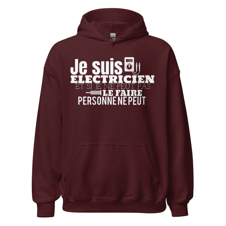 SWEAT À CAPUCHE ÉLECTRICIEN JE SUIS ELECTRICIEN