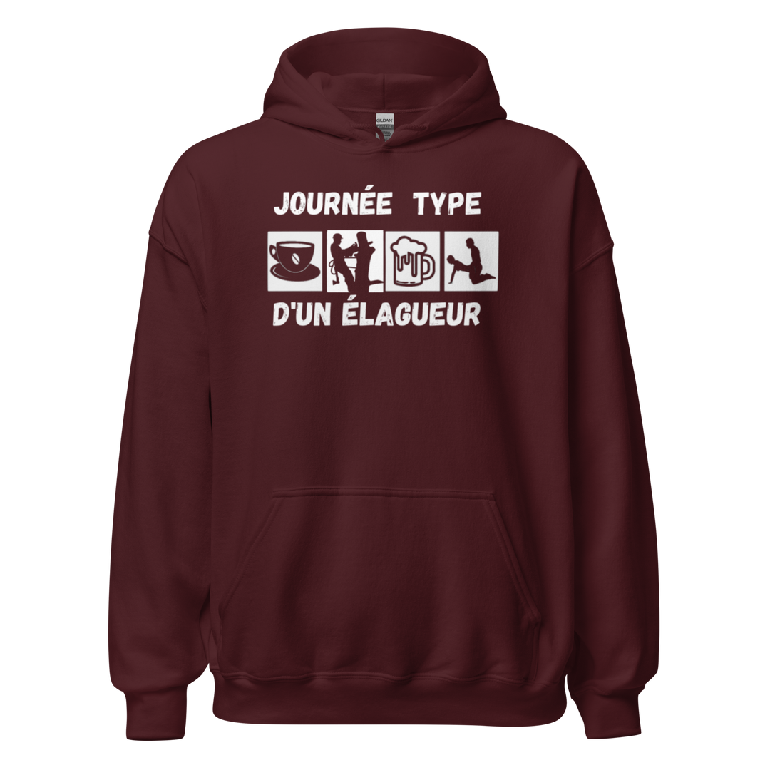 SWEAT À CAPUCHE ÉLAGUEUR JOURNEE TYPE