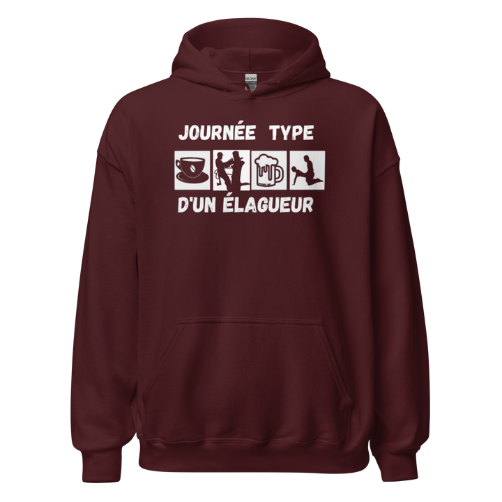 SWEAT À CAPUCHE ÉLAGUEUR JOURNEE TYPE