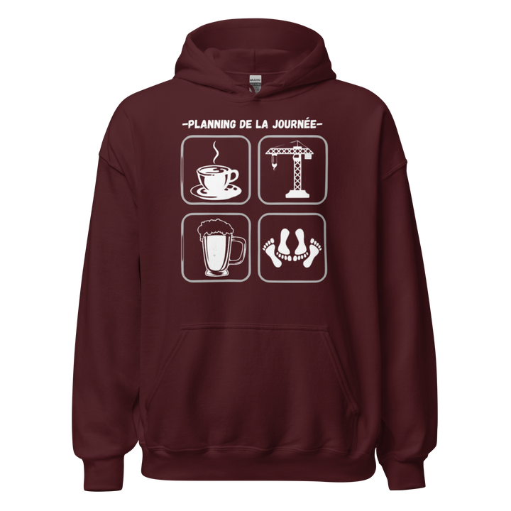 SWEAT À CAPUCHE GRUTIER PLANNING