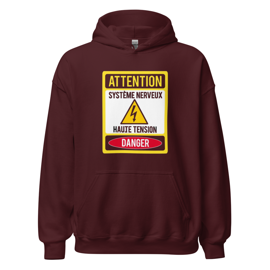 SWEAT À CAPUCHE ÉLECTRICIEN SOUS HAUTE TENSION