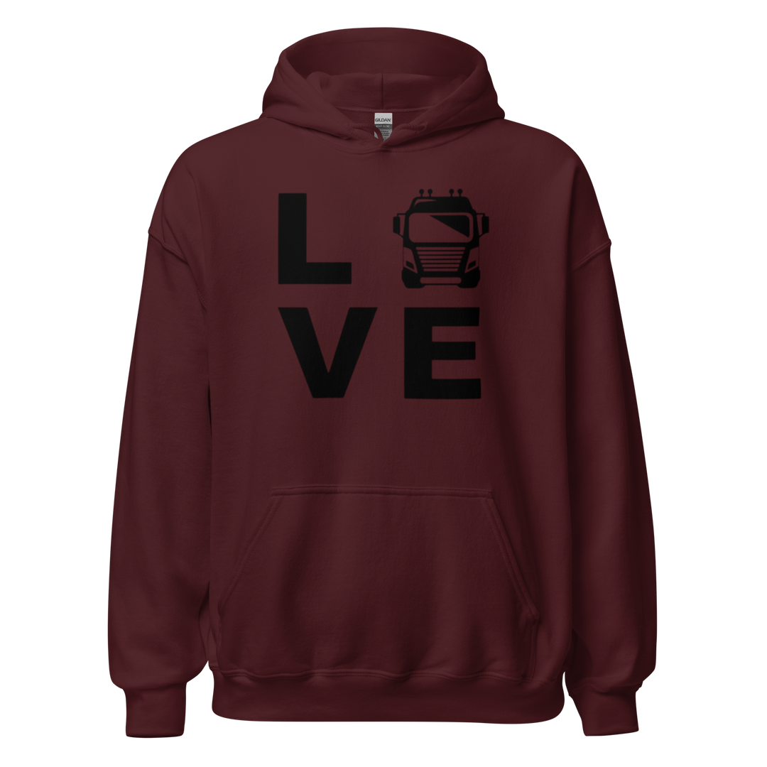 SWEAT À CAPUCHE LOVE CHAUFFEUR/ROUTIER