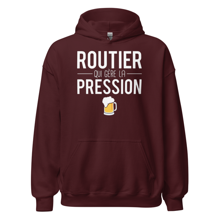 SWEAT À CAPUCHE ROUTIER SOUS PRESSION