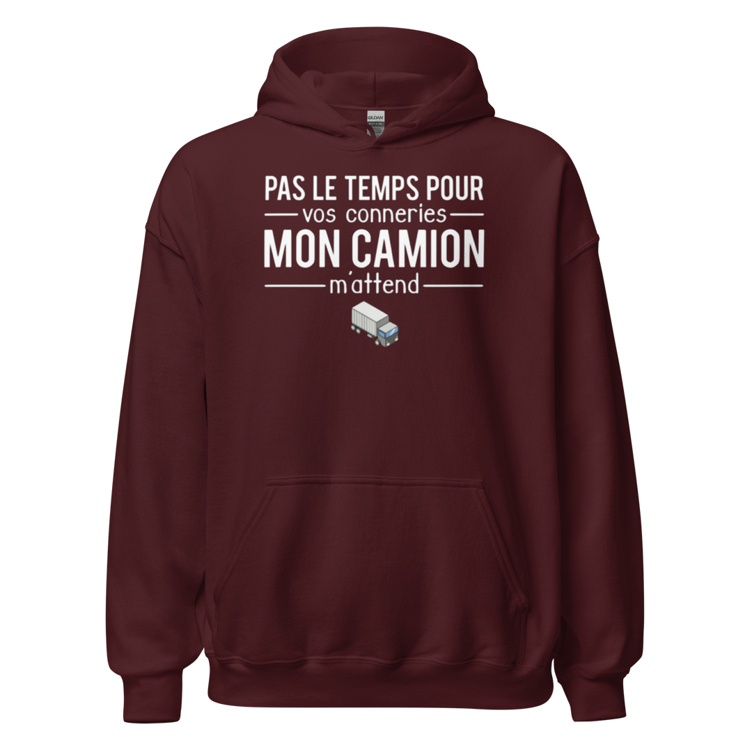 SWEAT À CAPUCHE MON CAMION M'ATTEND