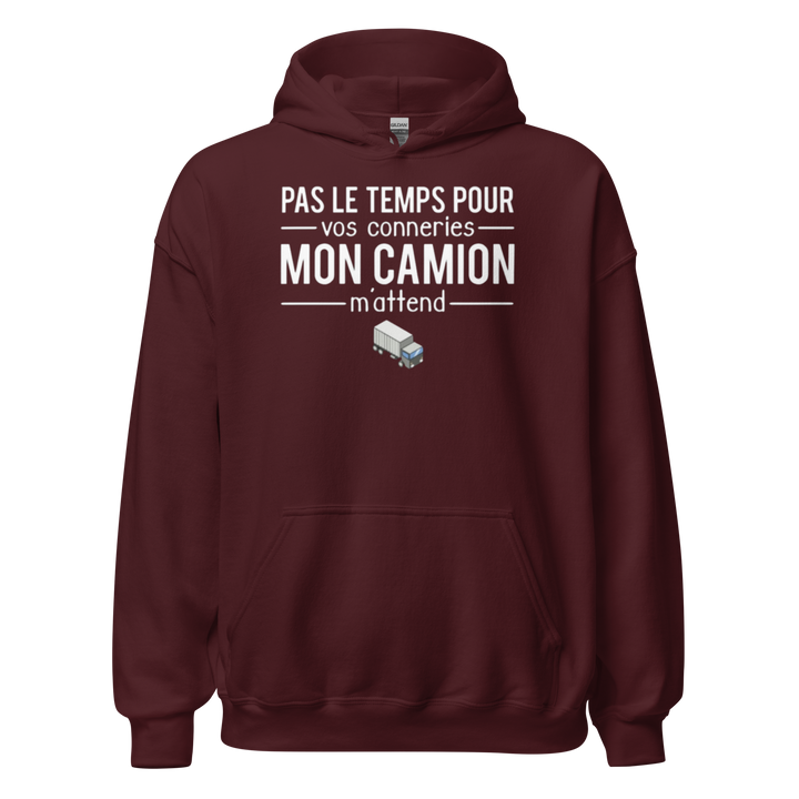 SWEAT À CAPUCHE MON CAMION M'ATTEND