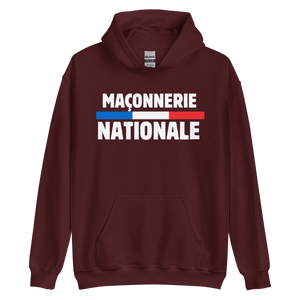 SWEAT À CAPUCHE MACONNERIE NATIONALE