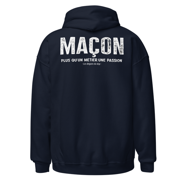 SWEAT À CAPUCHE MAÇON PLUS Q'UN METIER