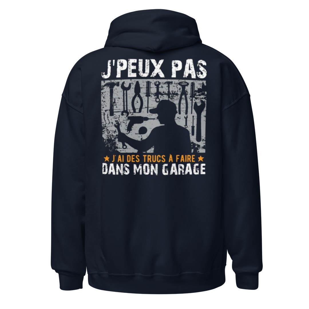 SWEAT À CAPUCHE MÉCANICIEN J'PEUX PAS