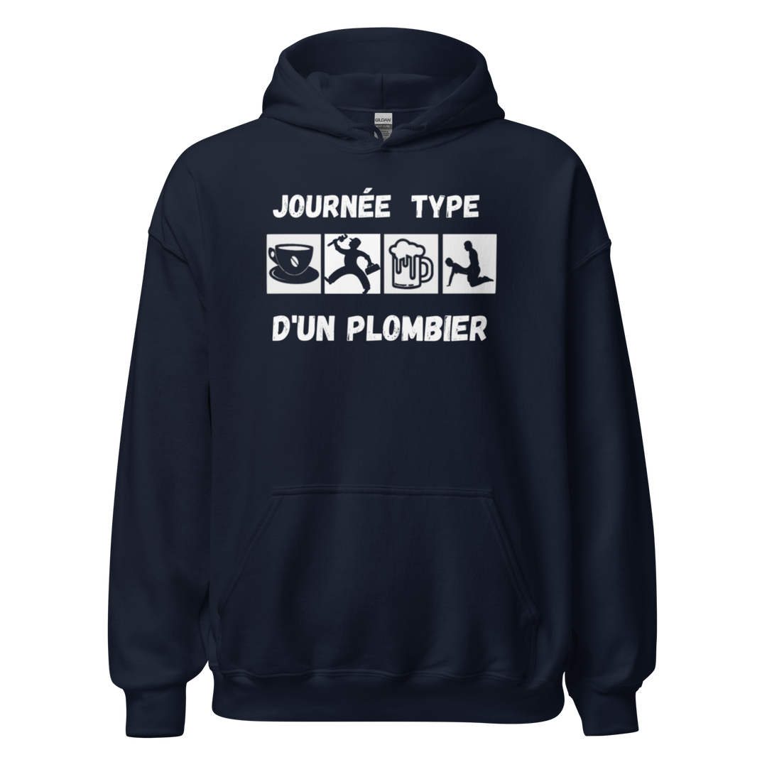 SWEAT À CAPUCHE PLOMBIER JOURNEE TYPE