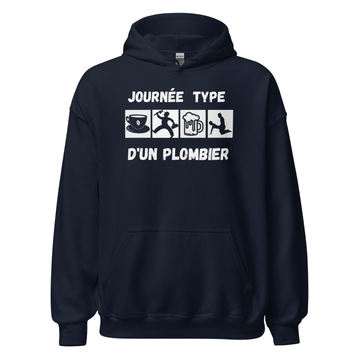 SWEAT À CAPUCHE PLOMBIER JOURNEE TYPE