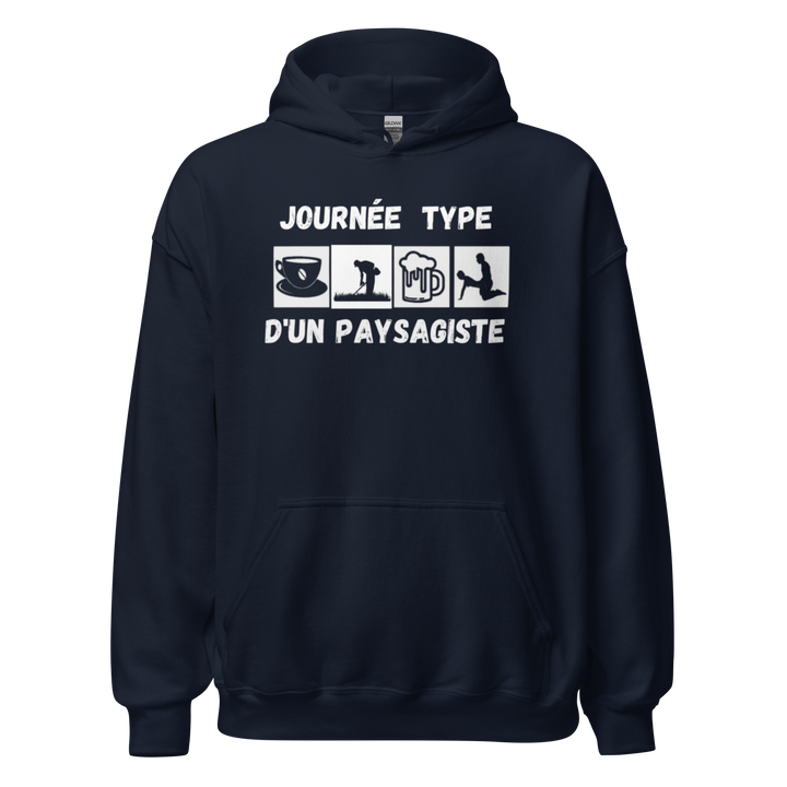 SWEAT À CAPUCHE PAYSAGISTE JOURNEE TYPE