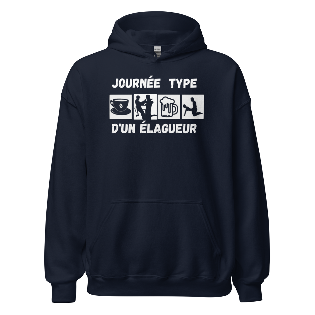 SWEAT À CAPUCHE ÉLAGUEUR JOURNEE TYPE
