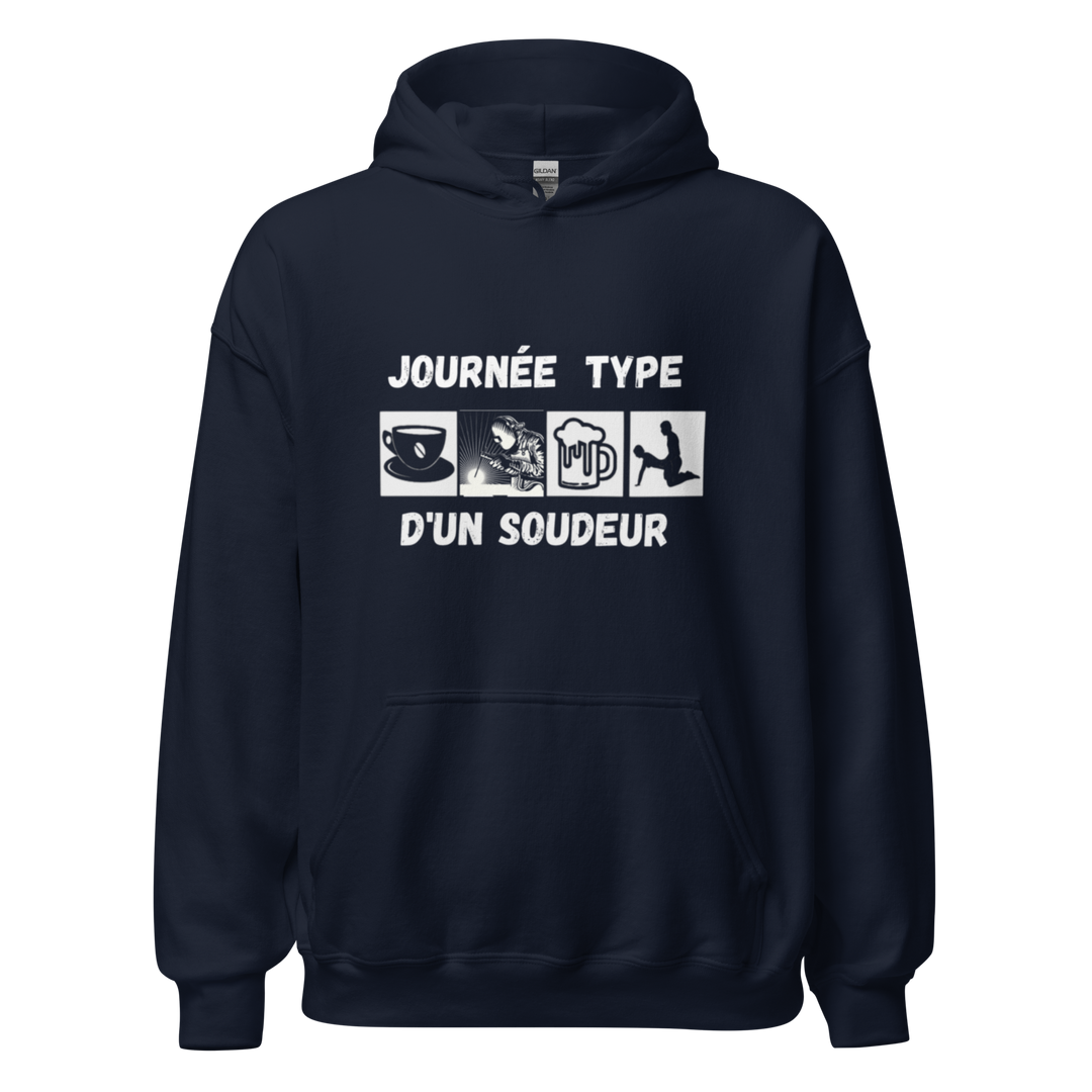 SWEAT À CAPUCHE SOUDEUR JOURNEE TYPE