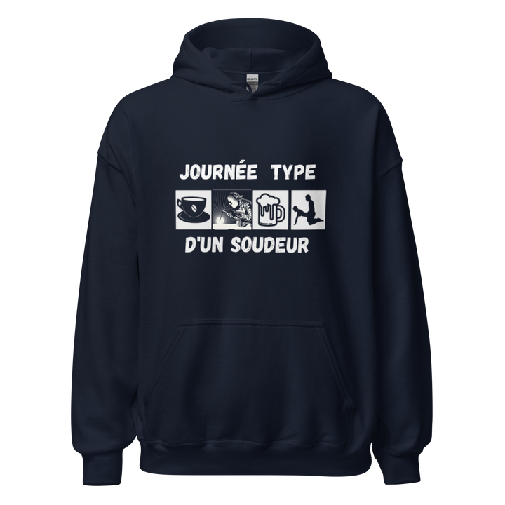 SWEAT À CAPUCHE SOUDEUR JOURNEE TYPE