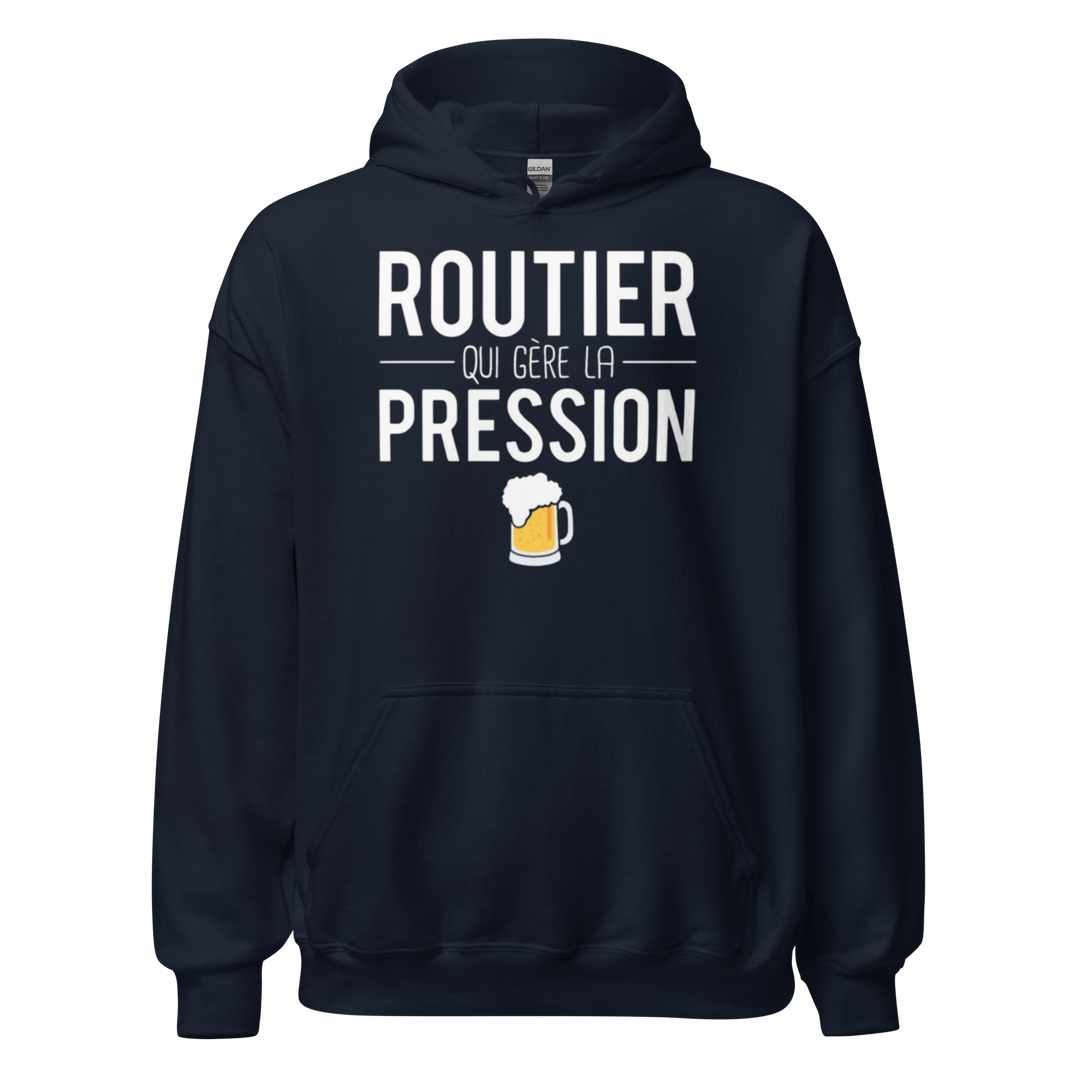 SWEAT À CAPUCHE ROUTIER SOUS PRESSION