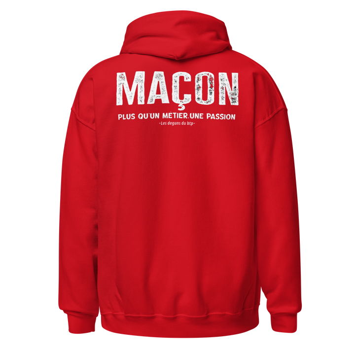 SWEAT À CAPUCHE MAÇON PLUS Q'UN METIER