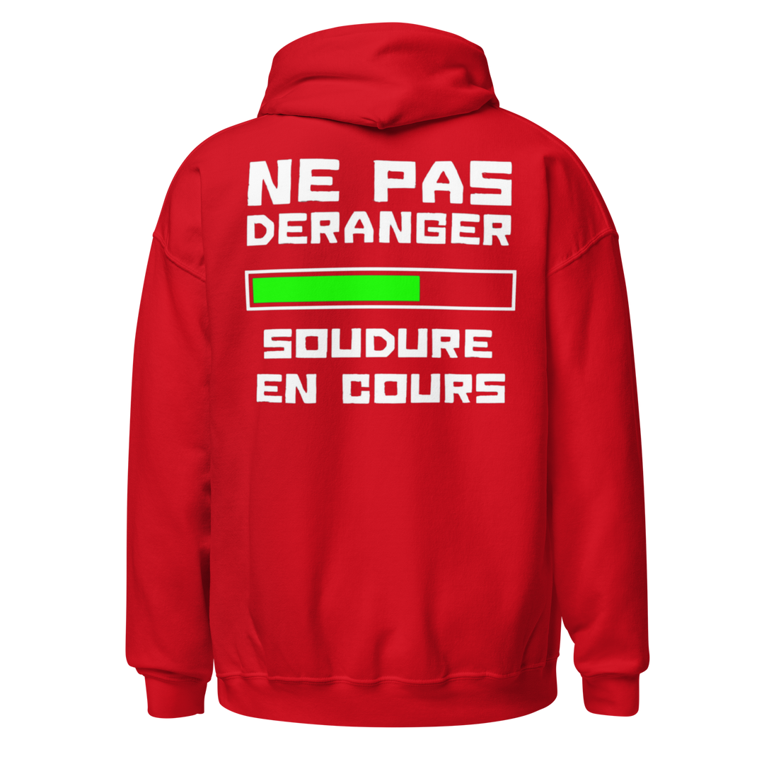 SWEAT À CAPUCHE SOUDEUR NE PAS DERANGER