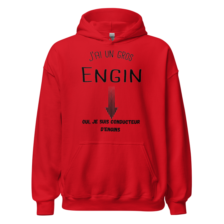 SWEAT À CAPUCHE J'AI UN GROS ENGIN