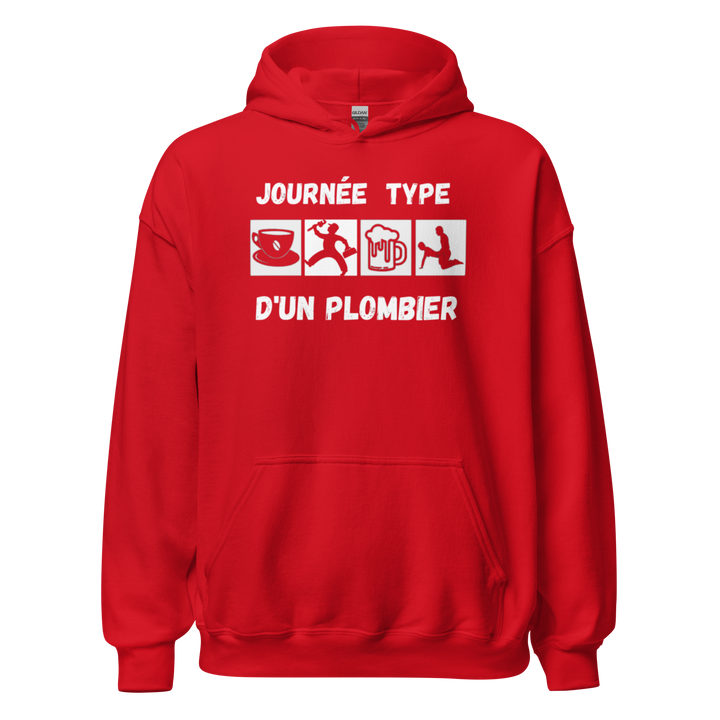 SWEAT À CAPUCHE PLOMBIER JOURNEE TYPE