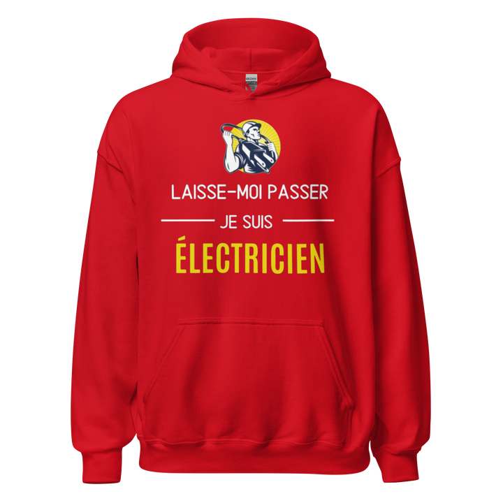 SWEAT À CAPUCHE ÉLECTRICIEN LAISSE MOI PASSER