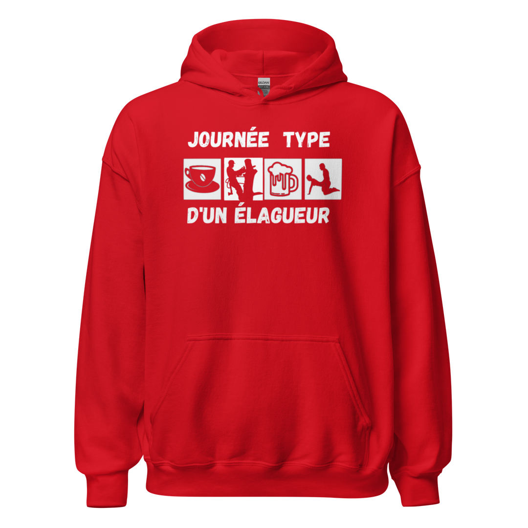 SWEAT À CAPUCHE ÉLAGUEUR JOURNEE TYPE